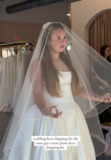 Wedding dress shopping for the same guy I went prom dress shopping for