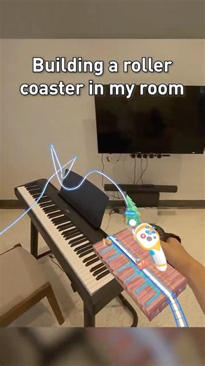 Building your roller coaster in a room in Augmented Reality (Coaster Mania)