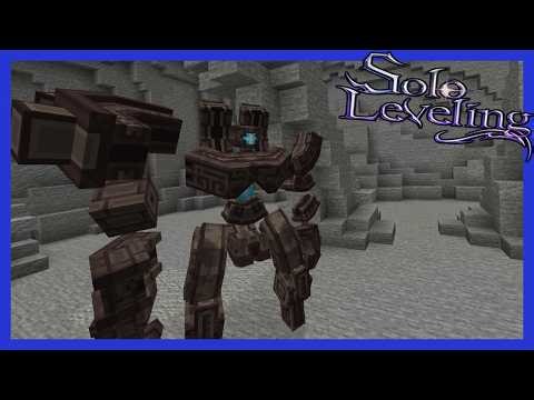 SO THAT WAS A DUNGEON BOSS! Solo Leveling Minecraft Mod Episode 2 (Solo Leveling: Reawakening Mod)