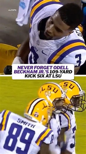 Odell was a PROBLEM at LSU 😤 #obj #odellbeckhamjr #lsufootball #collegefootball