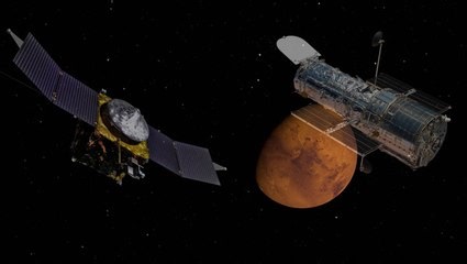 Mars escaping water - mystery 'unlocked' by Hubble and MAVEN
