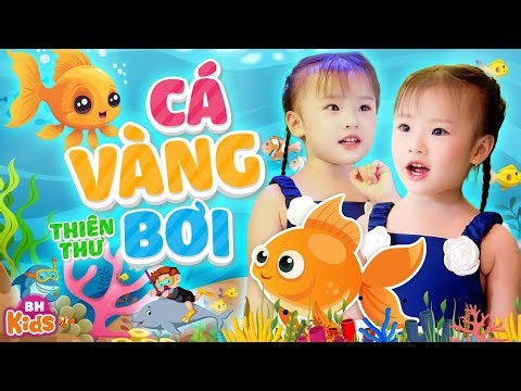 Cá Vàng Bơi - Bé Thiên Thư | Ca Nhạc Thiếu Nhi Vui Nhộn Cá Vàng Bơi Trong Bể Nước, Official MV 4K