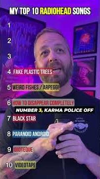 This Radiohead Ranking Is Going to Make People Mad #Radiohead #MusicRanking #top10