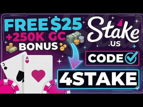 Stake US Promo Code 4STAKE — Get $25 Stake Cash + 250K Gold Coins! (bonus stake us code 2026)