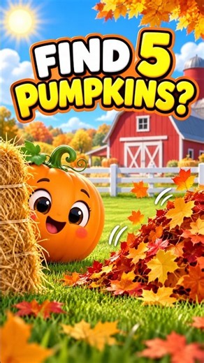 Halloween Pumpkin Hunt! 🎃 Can You Find All 5? #shorts #halowen #witch