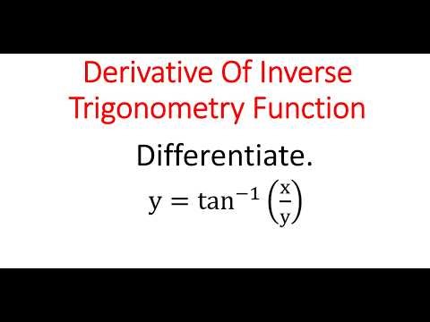 Derivative Of y = tan^(-1) (x/y)