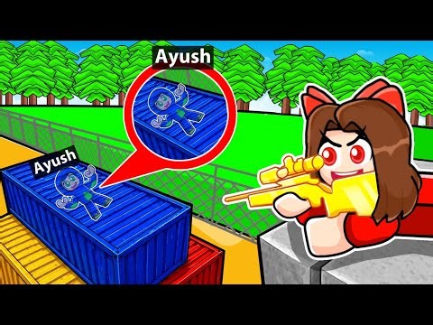 ROBLOX AYUSH HIDES IN CAMO AND SNIPE!