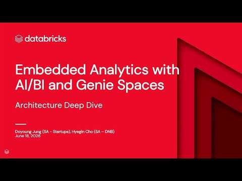 Embedded Analytics with Databricks AI/BI