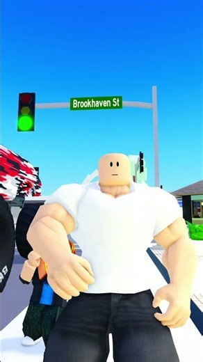 Bodybuilder VS Alice the Wolf #roblox #brookhavenrp #animation #cartoon