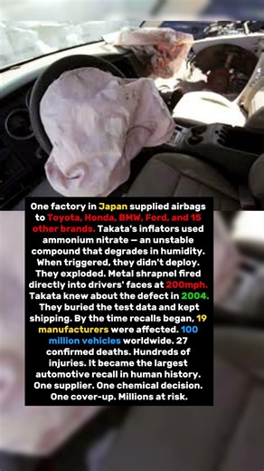 The Takata Airbag Killed 27 People Across 19 Car Brands. One Factory Made Them All