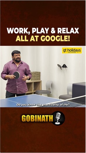 Go to Work, Play Ping-Pong, Get a Massage… Then Work ! 😂 | Inside Google HQ | Gobinath #shorts