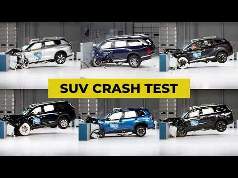 Crash Test Compilation 7 SUV - Frontal Impact Comparison