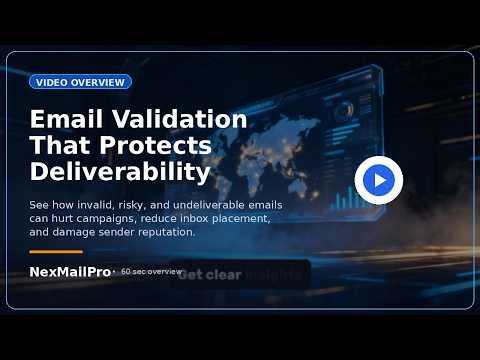 NexMailPro Email Validation Tool Demo – Verify Emails & Reduce Bounce Rate