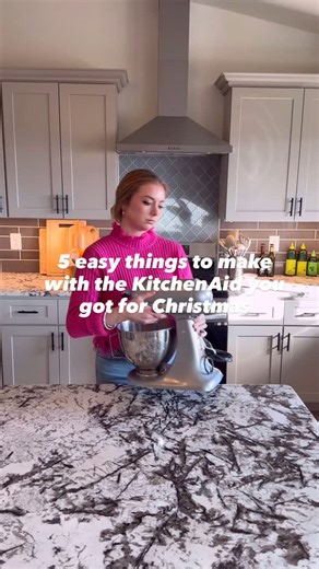 Christine Kase on Instagram: "5 easy things you can make with your new KitchenAid that you don’t need any additional attachments for! 🤎🥯🧈🍪 #kitchenaid #kitchenaidstandmixer #kitchenaidmixer #madewithkitchenaid #homemadebagels #homemadecinnamonrolls #homemadebutter"