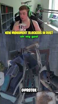 New Monument Blockers in RUST 😳 ‪@Protoxic‬ #oilrats #rust #shorts