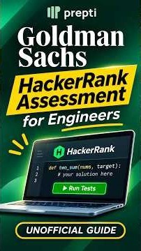 Goldman Sachs HackerRank Assessment for Engineers: What to Expect (Unofficial)