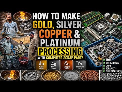 How Gold is Extracted from Computer Scrap | Full Process Explained (part one) #computerscrapgold