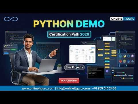 Python Tutorial 2026 | Beginner to Advanced Demo with Live Projects | Career Roadmap | OnlineITGuru