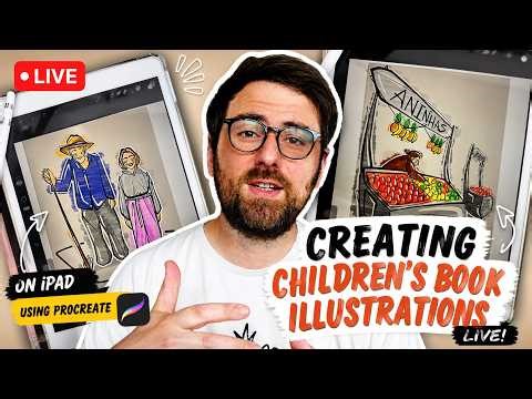 Creating a Children’s Book Illustration Live | Procreate on iPad