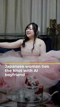 Japanese woman ties the knot with AI boyfriend | AJ #shorts