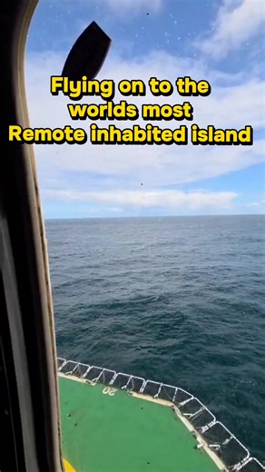 Flying on to the world’s most remote inhabited island