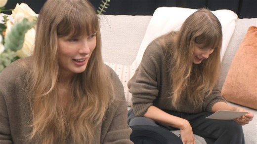 Taylor Swift gets emotional backstage during The Eras Tour as she reads a romantic letter from her fiancé, Travis Kelce. The touching moment appears in the final episode of 'Taylor Swift: The End of an Era,' streaming now on Disney . | Entertainment Tonight