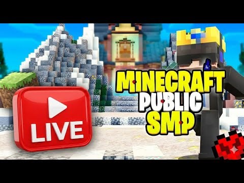 Minecraft Public SMP LIVE 🔥| Java + PE Anyone Can Join S3