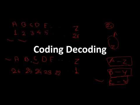Coding Decoding Basics