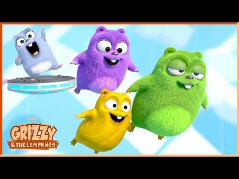 Weightless Bear | Grizzy & the Lemmings | 30' Compilation | 🐻🐹 Cartoon for Kids