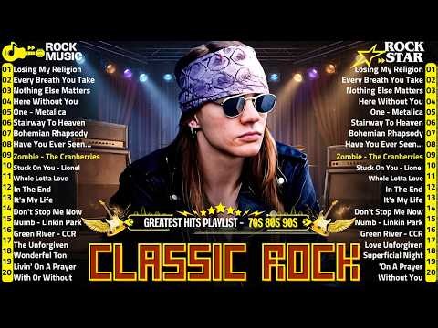 Classic Rock Songs 70s 80s 90s Full Album 🎶 Nirvana, Guns N' Roses, AC/DC, Bon Jovi, Metallica, U2
