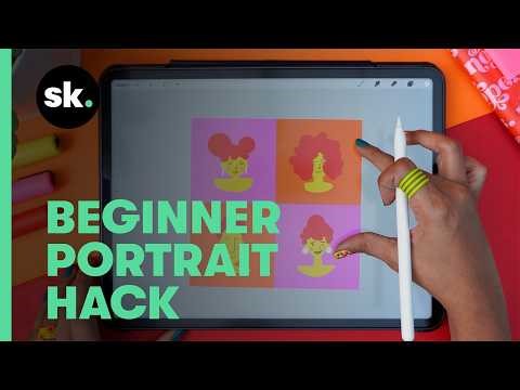 20 Days of Procreate Play | Day 20: Beginner-Friendly Face Drawing on iPad