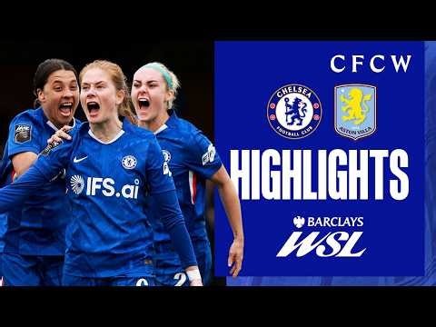 Chelsea Women 4-3 Aston Villa Women | HIGHLIGHTS | WSL 2025/26