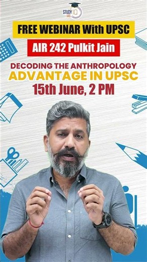Free Webinar with UPSC Topper: The Anthropology Advantage Explained! 🔥