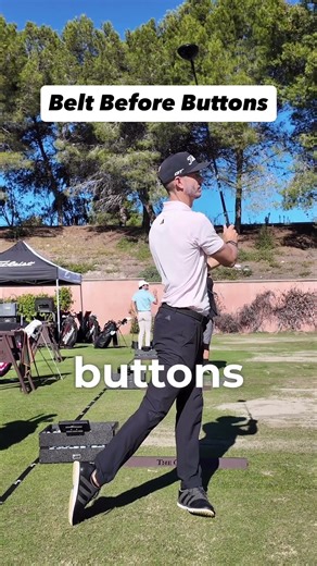 Keep the Belt Ahead of the Buttons #golfswing #golftips