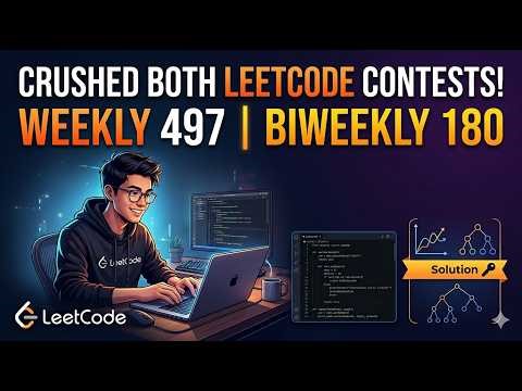 LeetCode Weekly 497 + Biweekly 180 🔥 Full Solutions | Clean Code + Explanation