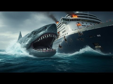 The terrifying finale megalodon attacks cruise ship in caribbean sea part 2 the chase with no escape