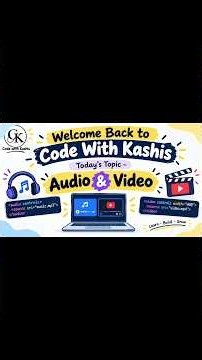 HTML Audio & Video Explained | How to Add Audio and Video in HTML #html #shorts #shortsfeed #tech