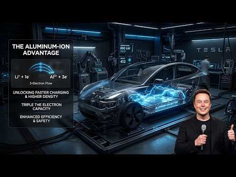 Tesla Battery Technology: Aluminum-Ion revealed—70% faster charging + Model 2 retrofit risk-2026