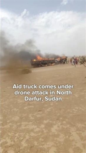 Drone hits UNHCR truck