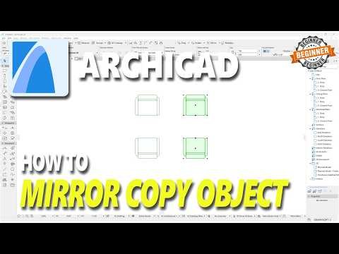 Archicad How To Mirror Copy Object