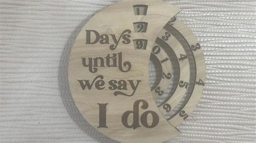 Days Until We Say I Do Countdown Magnet, Rustic Engagement Gift - Etsy UK