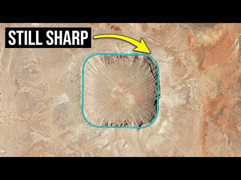 The Rock Under Arizona Made Meteor Crater SQUARE