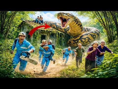 72 Hours of Terror 😱 Giant Python Attacks Village – Workers & Elders Run for Their Lives! NO ESCAPE!