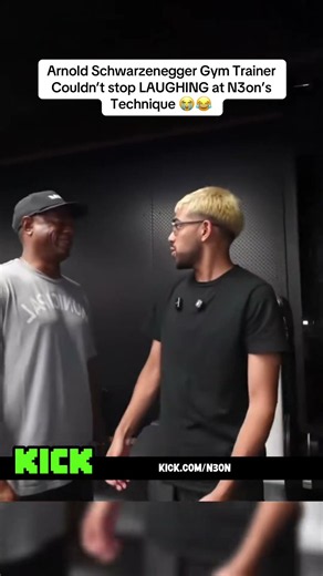Arnold Schwarzenegger Gym Trainer Couldn’t stop LAUGHING at N3on’s Technique 😭😂