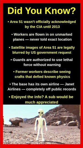 Things About Area 51 Nobody Is Supposed To Know 🛸🔍