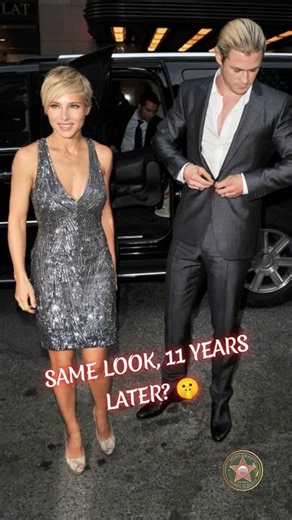Chris & Elsa: 11 Years of Magic in NYC 🤫 #chrishemsworth #couplegoal #shorts