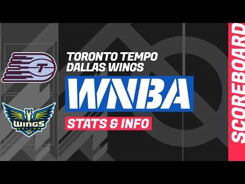 Toronto Tempo vs Dallas Wings: live scoreboard & stats: WNBA Regular Season 2026