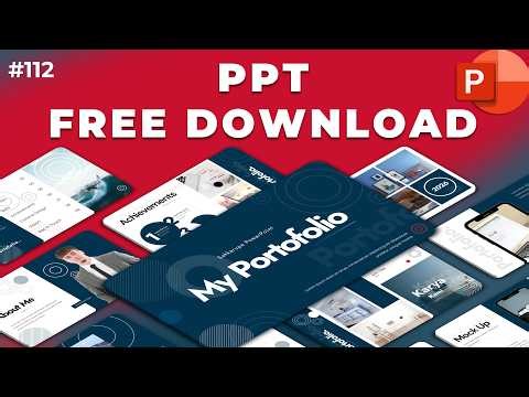 Template PPT Portofolio Minimalis Free Download 2026 | PPT Gratis 112