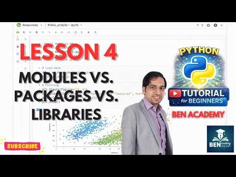 Python for Beginners - Lesson 4: Python Modules, Packages, and Libraries Explained (With Examples)