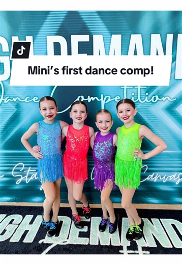 We are so proud of our Mini Company Dancers for shining at their first dance competition! 💖